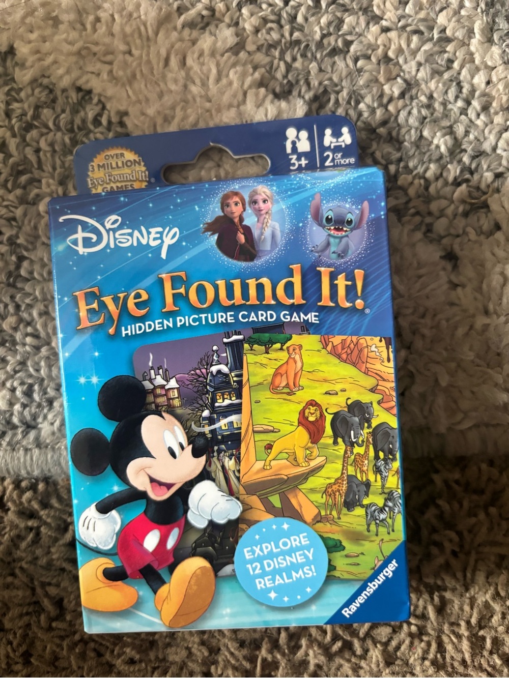 Disney Eye Found It! Hidden Picture Card Game - Blue Packaging with Mickey